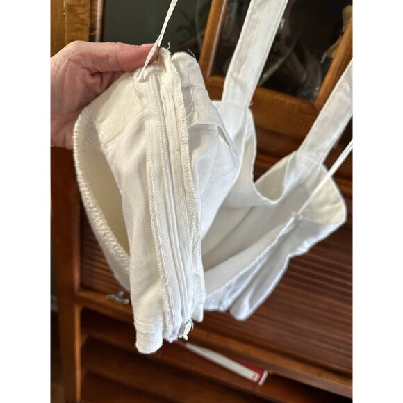 Abercrombie & Fitch Halter Crop Top Linen NWT - Picture 3 of 6